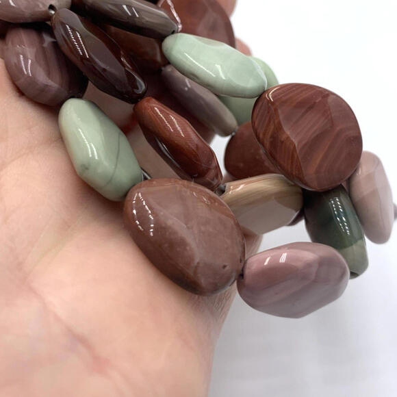 New Old Stock Jay King DTR Multi Color Jasper Sterling Silver 3 Strand Necklace - Picture 4 of 9